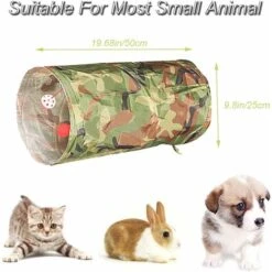 SOEKAVIA Tunnel Per Gatti, Pieghevole, Leggero, A 5 Vie, Con Pompon E Campanelle, Giocattolo Interattivo Per Gattini, Coniglietti, Cuccioli, Furetti, Porcellini D'India, Camuffare 9 SOEKAVIA Tunnel Per Gatti, Pieghevole, Leggero, A 5 Vie, Con Pompon E Campanelle, Giocattolo Interattivo Per Gattini, Coniglietti, Cuccioli, Furetti, Porcellini D'India, Camuffare -Cibi per gatti Italia 55441329 3