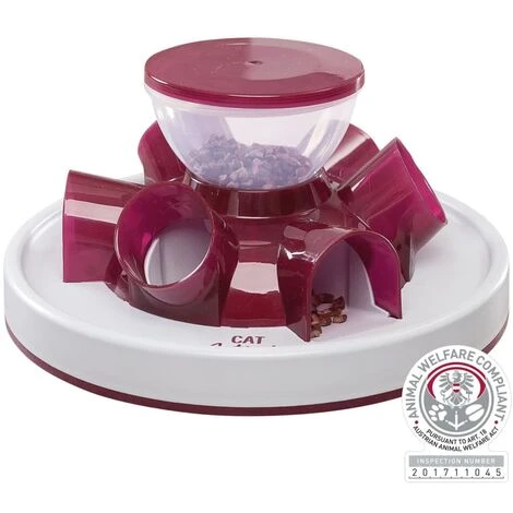 Attività Per Gatti Tunnel Feeder Gioco Di Strategia Rosso TRIXIE 6 Attività Per Gatti Tunnel Feeder Gioco Di Strategia Rosso TRIXIE - immagine 4