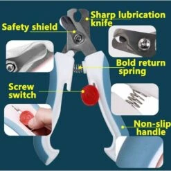 HIASDFLS Pet Claw Care Nail Clipper Beauty Tool Puppy Cat Parrot (S, Blu) 9 HIASDFLS Pet Claw Care Nail Clipper Beauty Tool Puppy Cat Parrot (S, Blu) -Cibi per gatti Italia 59009621 3