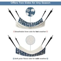 HIASDFLS Amaca Per Gatti, Amaca Traspirante Con Gabbia Per Animali Domestici Con Cinghie Regolabili E Ganci In Metallo, Letto Per Amaca Per Animali Domestico Sospeso Bifacciale Per Gatti, Furetti, Cuc 10 HIASDFLS Amaca Per Gatti, Amaca Traspirante Con Gabbia Per Animali Domestici Con Cinghie Regolabili E Ganci In Metallo, Letto Per Amaca Per Animali Domestico Sospeso Bifacciale Per Gatti, Furetti, Cuc -Cibi per gatti Italia 59383542 4