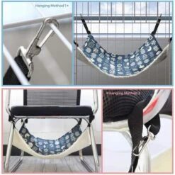 HIASDFLS Amaca Per Gatti, Amaca Traspirante Con Gabbia Per Animali Domestici Con Cinghie Regolabili E Ganci In Metallo, Letto Per Amaca Per Animali Domestico Sospeso Bifacciale Per Gatti, Furetti, Cuc 11 HIASDFLS Amaca Per Gatti, Amaca Traspirante Con Gabbia Per Animali Domestici Con Cinghie Regolabili E Ganci In Metallo, Letto Per Amaca Per Animali Domestico Sospeso Bifacciale Per Gatti, Furetti, Cuc -Cibi per gatti Italia 59383542 5