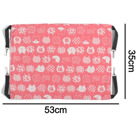 HIASDFLS Amaca Per Gatti, Amaca Traspirante Con Gabbia Per Animali Domestici Con Cinghie Regolabili E Ganci In Metallo, Letto Per Amaca Per Animali Domestico Sospeso Bifacciale Per Gatti, Furetti, Cuc 4 HIASDFLS Amaca Per Gatti, Amaca Traspirante Con Gabbia Per Animali Domestici Con Cinghie Regolabili E Ganci In Metallo, Letto Per Amaca Per Animali Domestico Sospeso Bifacciale Per Gatti, Furetti, Cuc - immagine 2