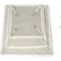 Morbido Letto Amaca Gabbia Per Gatti Materasso Coperta Letto Appeso Comodo Tappetino Per Dormire Materasso Gabbia IE145 (M (48x38cm), Bianco) -Cibi per gatti Italia 63843001 4