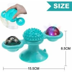 Mulino A Vento, Giradischi, Giocattolo Per Gatti, Ventosa, Giocattolo Interattivo Rotante, Spazzola Per Peli Di Gatto, Giradischi, Massaggi, Graffi, Solletico. -Cibi per gatti Italia 63843877 3