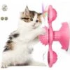 Mulino A Vento, Giradischi, Giocattolo Per Gatti, Ventosa, Giocattolo Interattivo Rotante, Spazzola Per Peli Di Gatto, Giradischi, Massaggi, Graffi, Solletico. -Cibi per gatti Italia 63846067 1