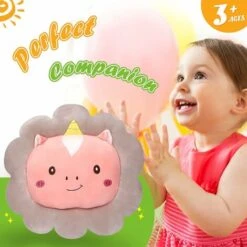 Peluche Unicorno Rosa Cuscino Peluche Morbido Abbracciare Cuscino Cuscino Divano Cuscino Schienale Abbraccio Giocattoli Di Peluche Regali Per Bambini Ragazze Regali Di Compleanno -Cibi per gatti Italia 63848392 3