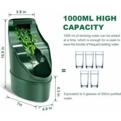 Gocciolatore D'acqua Per Fontanella Per Rettili Camaleonte, Adatto Per Serpente, Geco, Lucertola, Camaleonte, Drago Barbuto, Distributore D'acqua, Ciotola Per L'acqua, Cascata Per Habitat Per Rettili -Cibi per gatti Italia 63852232 2