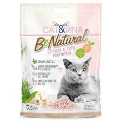 Record Cat&Rina Benatural Lettiera Al Tofu Profumata Alla Pesca Da 5,5 Litri
