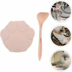 Kueatily Set Coperchio In Silicone Con Cucchiaio Per Alimenti Per Animali Domestici (rosa) -Cibi per gatti Italia 64663144 3