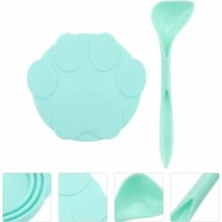 Kueatily 1 Set Coperchio Barattolo In Silicone Con Cucchiaio Per Alimenti Per Animali Domestici (verde) -Cibi per gatti Italia 64663183 3