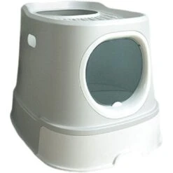 Trade Shop - Lettiera Per Gatti Toilette Estraibile Cassetto Paletta Antispruzzo Sportello