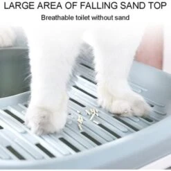 Trade Shop - Lettiera Per Gatti Toilette Estraibile Cassetto Paletta Antispruzzo Sportello -Cibi per gatti Italia 64685816 5