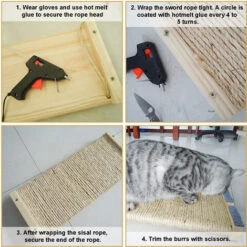 Hengda Corda Di Sisal Guinzaglio Albero Per Gatti Corda Naturale Scala Per Gatti Albero Per Gatti Versch. Lunghezze 25000.6CM -Cibi per gatti Italia 65644419 3