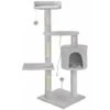 Albero Tiragraffi Gatti Parco Giochi Cuccia Graffiatoio Gatto 112cm Grigio Chiar 2 Albero Tiragraffi Gatti Parco Giochi Cuccia Graffiatoio Gatto 112cm Grigio Chiar -Cibi per gatti Italia 6576333 1