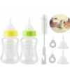 LTS FAFA Biberon Per Gatti Per Animali Domestici Kit Alimentatore Per Latte Acqua Per Allattamento Con Bottiglia Per Capezzoli Rotondi Di Ricambio Spazzola Per Bottiglie Per Capezzoli Di Ricambio Per