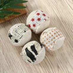 Kueatily 4pcs 5CM Giocattolo Per Gatti Gattino Gatto Che Graffia La Palla Gioca Al Giocattolo Per Graffi -Cibi per gatti Italia 67452727 5