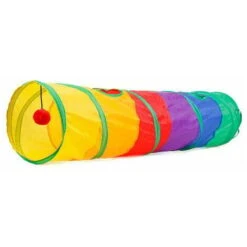 GroupM ITPet Toy Rainbow Cat Tunnel Pieghevole Cat Tunnel Cat Toy Gioco Interattivo Per Nascondere I Gatti