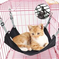 Amaca Da Letto Per Gatti Con Cinghie Regolabili E Ganci Per Piccoli Animali, Altalena Sospesa Su Due Lati Per Gatti, Furetti, Conigli, Cincillà, Gatti, Maiali -Cibi per gatti Italia 69717355 5