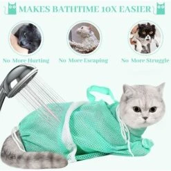 Borsa Da Bagno Per Gatti, Borsa Di Contenimento Per Gatti, Borsa Per Toelettatura Per Gatti, Borsa Per La Pulizia Dei Gatti, 1 Pezzo, Orecchie Pulite, Anti-morso, Antigraffio, Per Il Bagno/rifilatura -Cibi per gatti Italia 69717517 3