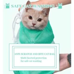Borsa Da Bagno Per Gatti, Borsa Di Contenimento Per Gatti, Borsa Per Toelettatura Per Gatti, Borsa Per La Pulizia Dei Gatti, 1 Pezzo, Orecchie Pulite, Anti-morso, Antigraffio, Per Il Bagno/rifilatura -Cibi per gatti Italia 69717517 5