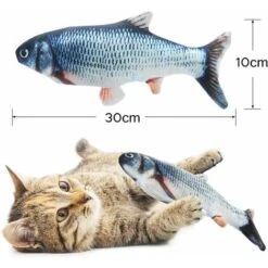 MINKUROW Pesce Giocattolo Elettrico, Pesce Catnip Elettrico, Pesce Giocattolo Usb Per Gatti Con Catnip Per Gatti E Gattini, Giocattoli Interattivi Per Gatti Per Giocare, Mordere, Masticare E Calciare -Cibi per gatti Italia 69785957 2