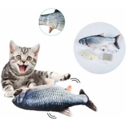 MINKUROW Pesce Giocattolo Elettrico, Pesce Catnip Elettrico, Pesce Giocattolo Usb Per Gatti Con Catnip Per Gatti E Gattini, Giocattoli Interattivi Per Gatti Per Giocare, Mordere, Masticare E Calciare -Cibi per gatti Italia 69785957 3