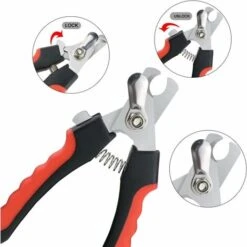 MINKUROW Tagliaunghie Per Cani E Gatti Tagliaunghie Tagliaunghie Con Lima Per Unghie - Rosso - Kit Essenziale Per La Toelettatura -Cibi per gatti Italia 69787154 3