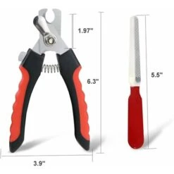 MINKUROW Tagliaunghie Per Cani E Gatti Tagliaunghie Tagliaunghie Con Lima Per Unghie - Rosso - Kit Essenziale Per La Toelettatura -Cibi per gatti Italia 69787154 5