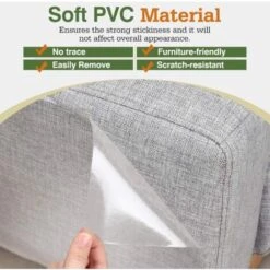 MINKUROW Bcc Protezione Per Mobili [Confezione Da 2], Protezione Per Artigli Di Gatto, Protezione Per Artigli Di Gatto Autoadesiva Per Mobili Da Tavolo Del Divano, Bianco. -Cibi per gatti Italia 69788798 2