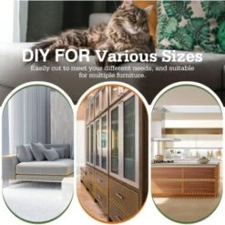 MINKUROW Bcc Protezione Per Mobili [Confezione Da 3], Protezione Per Artigli Di Gatto, Protezione Per Artigli Di Gatto Autoadesiva Per Mobili Da Tavolo Del Divano, Bianco. -Cibi per gatti Italia 69788816 3