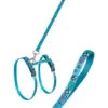 Karlie K Art Sportv Turquoise Arnés Cat Con Ratónes 30cm 10mm Correa 110 Cm