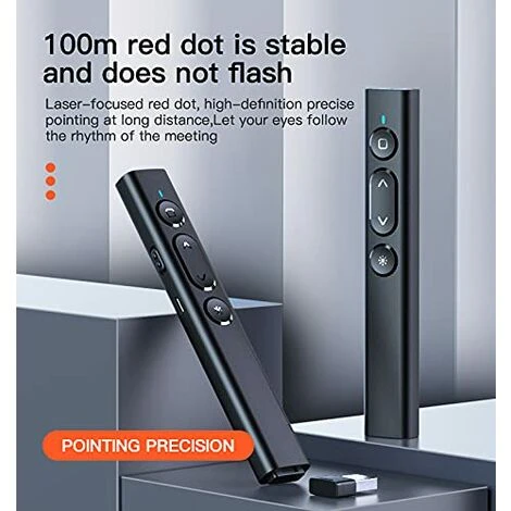 Puntatore Laser Puntatore Wireless Presentazione Clicker Telecomando Con Laser Ricarica USB Laser Multifunzione Powerpoint Puntatore Laser Potente 7 Puntatore Laser Puntatore Wireless Presentazione Clicker Telecomando Con Laser Ricarica USB Laser Multifunzione Powerpoint Puntatore Laser Potente - immagine 5
