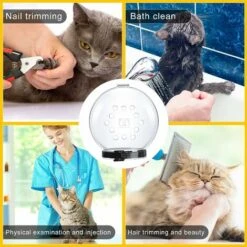 Cat Mouth Cover HelmetCappuccio Regolabile Maschera Per Gatti Traspirante Trasparente Maschera Per Museruola Per Toelettatura Del Gatto -Cibi per gatti Italia 71080694 4