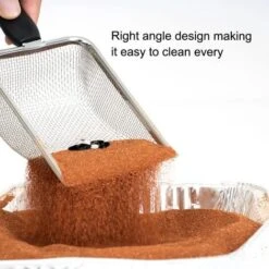 2 Pezzi Setaccio Sabbia Per Rettili In Acciaio Inox Detergente Per Substrato Per Terrari Per Accessori Serbatoio Drago Barbuto -Cibi per gatti Italia 71081104 4