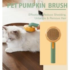 Spazzola Autopulente Per Affettare La Zucca Per Animali Domestici, Pettine Per Massaggi Per Gatti Con Pulsante E Setole Morbide E Indolori 10 Spazzola Autopulente Per Affettare La Zucca Per Animali Domestici, Pettine Per Massaggi Per Gatti Con Pulsante E Setole Morbide E Indolori -Cibi per gatti Italia 71081348 4