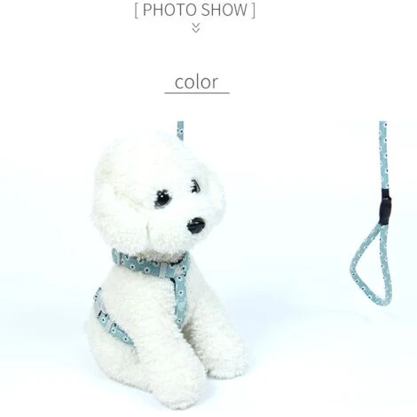 Corda Di Trazione Per Animali Domestici, Imbracatura Toracica A Forma Di I, Corda Di Trazione Regolabile Per Prevenire L'allentamento (polvere S 1.5 Kg-3 Kg) 6 Corda Di Trazione Per Animali Domestici, Imbracatura Toracica A Forma Di I, Corda Di Trazione Regolabile Per Prevenire L'allentamento (polvere S 1.5 Kg-3 Kg) - immagine 4