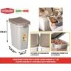 PET FOOD CONTAINER LT.25 FUSTO BIANCO COP. TORTORA -Cibi per gatti Italia 71338819 1