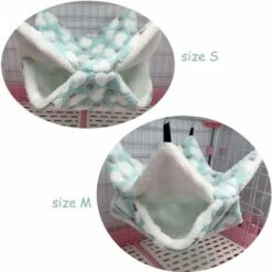 Amaca Per Piccoli Animali Cage Confort Hammock Amaca Doppia Per Furetti. Pappagallo. Cavia (verde, 20×20 Cm) -Cibi per gatti Italia 71367538 3