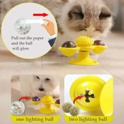 Giocattolo Per Gatti Swirl Giocattolo Per Gatti Giradischi Con Mulino A Vento Giocattolo Per Gatti Gialli -Cibi per gatti Italia 71374991 4