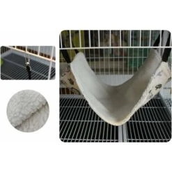 GroupM Amaca Con Gabbia Per Gatti, Amaca Da Letto Sospesa Per Gatti/Furetti/Ratti/Conigli/Cani Di Piccola Taglia O Altri Animali Domestici (S, 2727, Torre Di Ferro) -Cibi per gatti Italia 71402217 4