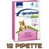 Fipralone Duo Gatto 12 Pipette Antiparassitario Lunga Scadenza
