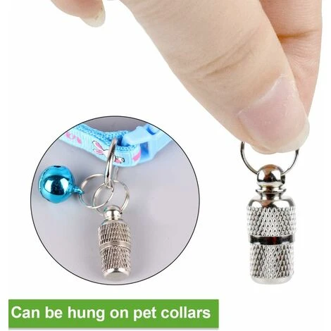 5 Pz Gatto ID Tag Tubo Anti-Lost Dog Tag Indirizzo Tag Pendenti Per Collare Di Gatto Collare Di Cane Personalizzabile Argento ID Tag Portachiavi 6 5 Pz Gatto ID Tag Tubo Anti-Lost Dog Tag Indirizzo Tag Pendenti Per Collare Di Gatto Collare Di Cane Personalizzabile Argento ID Tag Portachiavi - immagine 4