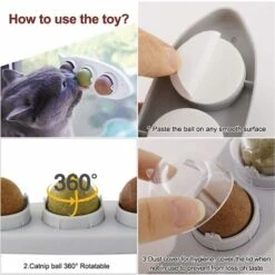 3 In 1 Palla Di Erba Gatta, Palla Di Erba Gatta Montata A Parete, Giocattolo Per Gatti Da Interno Rotante, Giocattoli Di Erba Gatta Commestibili Per Gatti 10 3 In 1 Palla Di Erba Gatta, Palla Di Erba Gatta Montata A Parete, Giocattolo Per Gatti Da Interno Rotante, Giocattoli Di Erba Gatta Commestibili Per Gatti -Cibi per gatti Italia 71884575 4