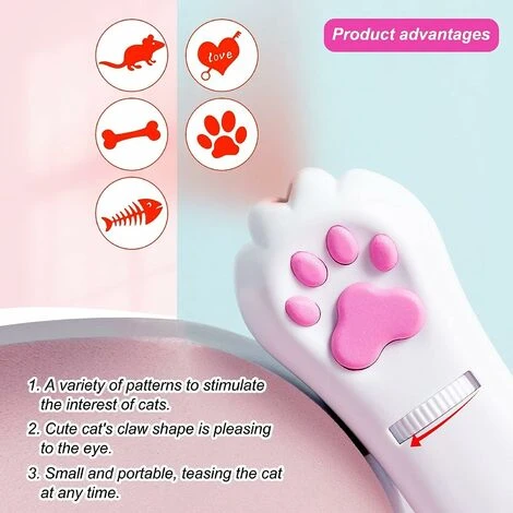 Giocattoli Interattivi Per Gatti, Giocattoli Regolabili E Ricaricabili Per Gatti, Giocattoli Per Catturare Gatti Con 6 Modelli Giocattoli Da Caccia Per Gatti (1PCS, Rosso) 5 Giocattoli Interattivi Per Gatti, Giocattoli Regolabili E Ricaricabili Per Gatti, Giocattoli Per Catturare Gatti Con 6 Modelli Giocattoli Da Caccia Per Gatti (1PCS, Rosso) - immagine 3