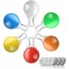 Lampada A Sospensione Per Cani, Lampada A LED Per Cani, 6 Luci Colorate Di Sicurezza Per Cani E Gatti Per Portachiavi, Ciclismo, Corsa, Escursionismo, Lampada A Sospensione A LED Impermeabile -Cibi per gatti Italia 71884970 1