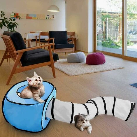 Tenda Per Gatti Pieghevole A Tunnel Per Gatti E Tubo Per Gatti Con Custodia Per Gattini, Gatti, Cuccioli, Conigli 3 Tenda Per Gatti Pieghevole A Tunnel Per Gatti E Tubo Per Gatti Con Custodia Per Gattini, Gatti, Cuccioli, Conigli
