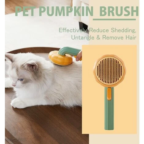 Spazzola Per Rastrello Per Unghie Autopulente Per Animali Domestici, Pettine Per Massaggi Per Gatti Con Bottoni E Setole Morbide E Curve Indolori 6 Spazzola Per Rastrello Per Unghie Autopulente Per Animali Domestici, Pettine Per Massaggi Per Gatti Con Bottoni E Setole Morbide E Curve Indolori - immagine 4