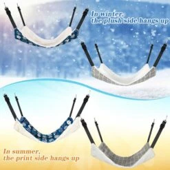 Amaca Da Appendere Per Gatti In 2 Pezzi Cinghie Per Amaca Con Gabbia Per Animali Domestici Morbide E Traspiranti -Cibi per gatti Italia 73334694 5