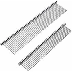 Pettini Per Cani Con Denti Arrotondati In Acciaio Inossidabile, Pettini Per Gatti Per Districare E Nodi, Strumento Per La Toelettatura