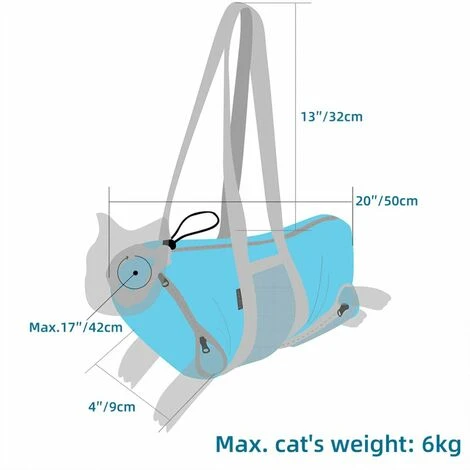 Borsa Di Ritenuta Per Toelettatura Del Gatto Borsa Per Il Lavaggio Del Bagno Tagliaunghie Borsa Anti-morso Anti-graffio Forniture Per Animali Domestici Per La Pulizia Rifinitura Delle Unghie 7 Borsa Di Ritenuta Per Toelettatura Del Gatto Borsa Per Il Lavaggio Del Bagno Tagliaunghie Borsa Anti-morso Anti-graffio Forniture Per Animali Domestici Per La Pulizia Rifinitura Delle Unghie - immagine 5
